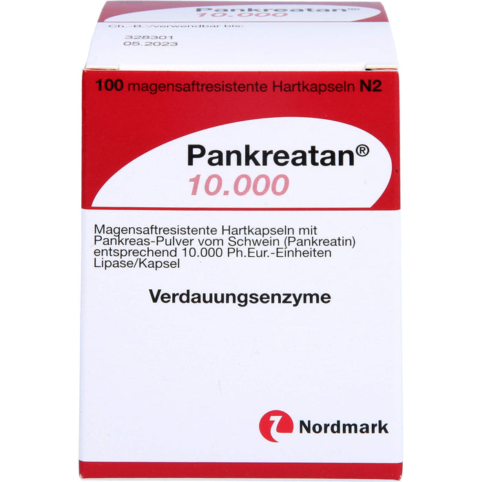 Pankreatan 10.000, Magensaftresistente Hartkapseln, 100 St. Kapseln