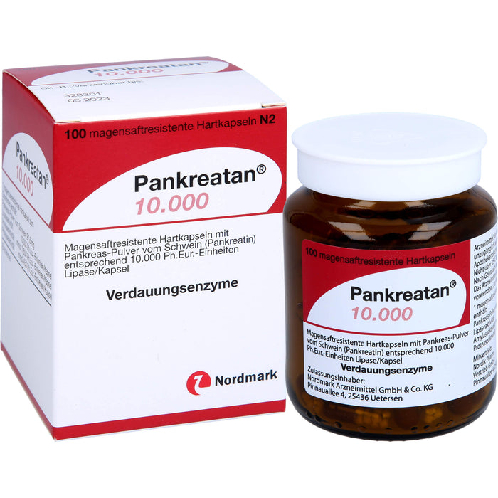 Pankreatan 10.000, Magensaftresistente Hartkapseln, 100 pc Capsules