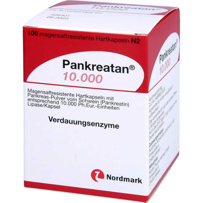 Pankreatan 10.000, Magensaftresistente Hartkapseln, 100 St. Kapseln