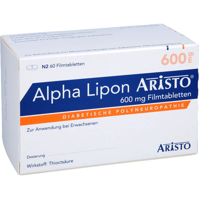 Alpha Lipon Aristo 600 mg Filmtabletten, 60 pcs. Tablets