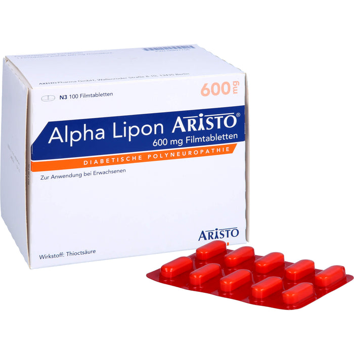 Alpha Lipon Aristo 600 mg Filmtabletten, 100 pcs. Tablets