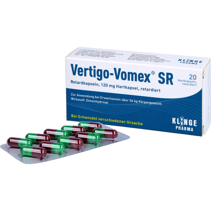 Vertigo-Vomex SR Retardkapseln bei Schwindel, 20 pcs. Capsules