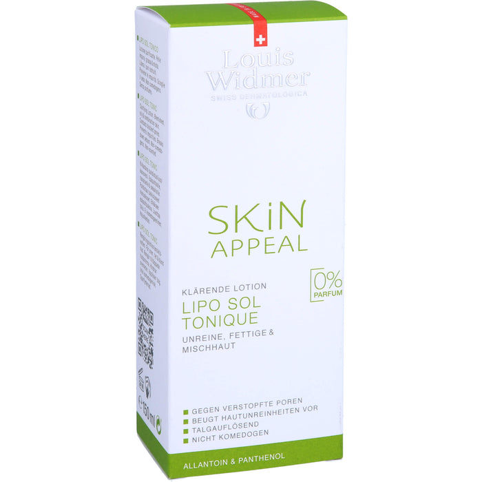 Louis Widmer Skin Appeal Lipo Sol Tonique klärende Lotion, 150 ml Lotion