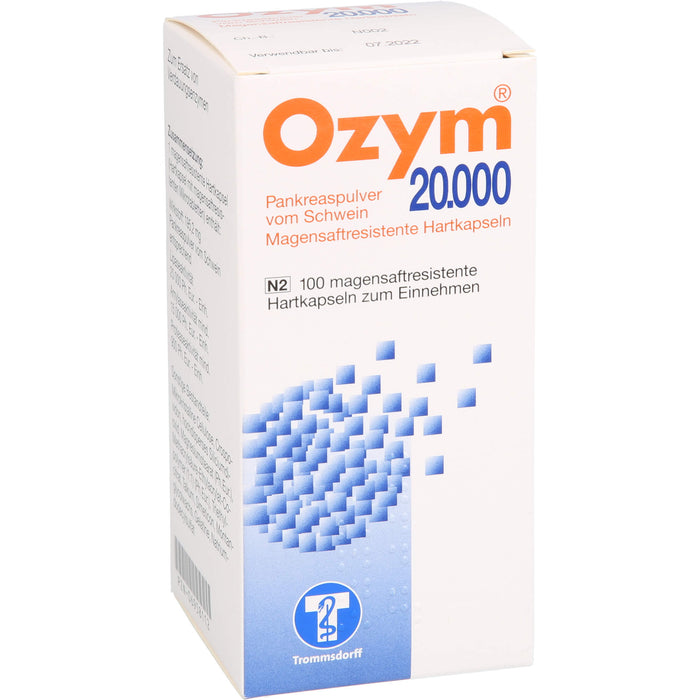 Ozym 20.000, magensaftresistente Hartkaps., 100 pc Capsules