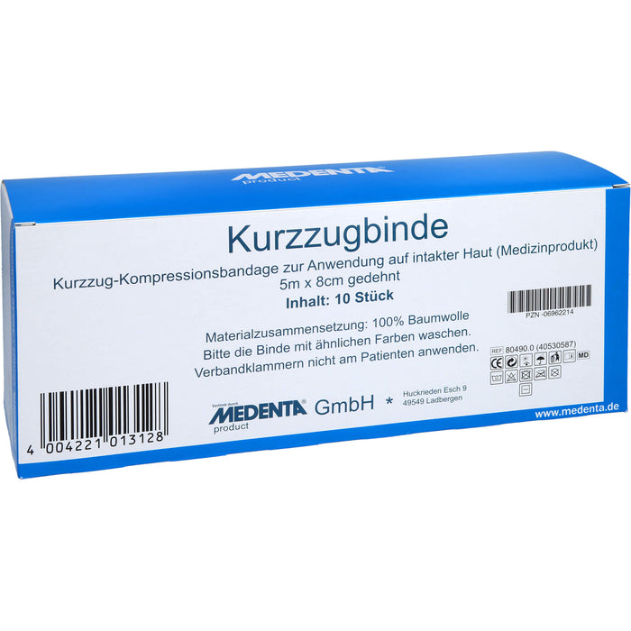 KURZZUGBINDE 5MX8CM, 10 St BIN