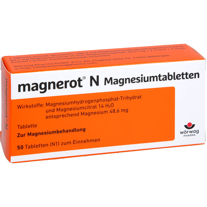 magnerot N Magnesiumtabletten, 50 pc Tablettes