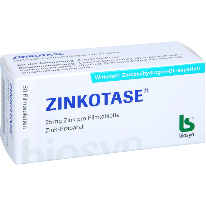 ZINKOTASE Filmtabletten, 50 pc Tablettes