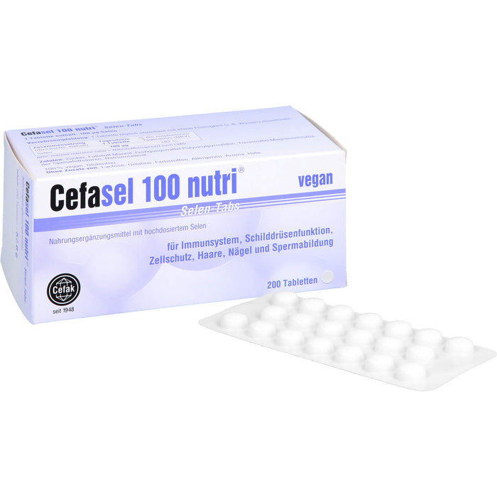 Cefasel 100 nutri Selen-Tabs, 200 St. Tabletten