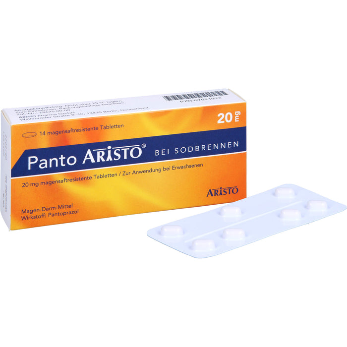 Panto ARISTO bei Sodbrennen Tabletten, 14 pc Tablettes