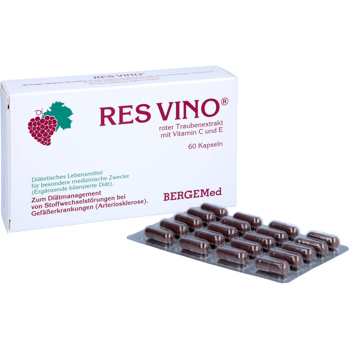 Res Vino Kapseln Roter Traubenextrakt, 60 pcs. Capsules