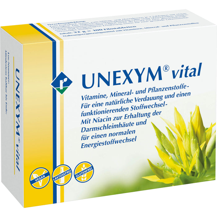 UNEXYM vital Filmtabletten für eine natürliche Verdauung, 100 pc Tablettes