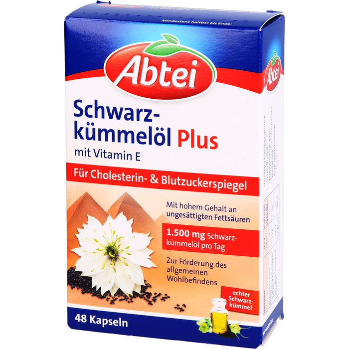 Abtei Schwarzkümmelöl Plus, 48 St KAP