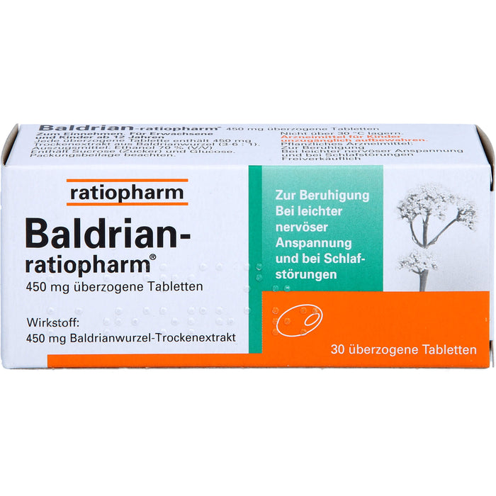 Baldrian-ratiopharm Tabletten, 30 pc Tablettes