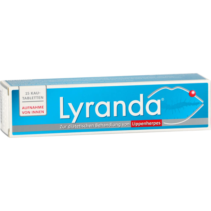 Lyranda Kautabletten bei Lippenherpes, 15 St. Tabletten