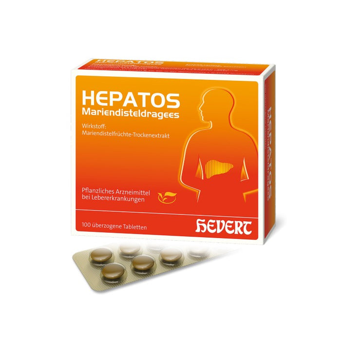 Hepatos Mariendisteldragees bei chronisch-entzündlichen Lebererkrankungen, 100 St. Tabletten