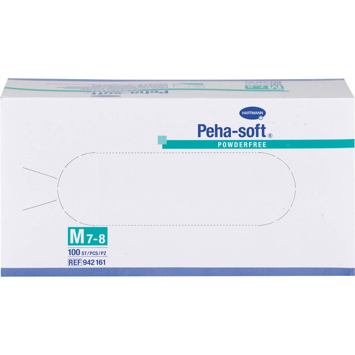 Peha-soft powderfree aus Latex Untersuchungshandschuhe Gr. M 7 - 8, 100 pcs. Gloves