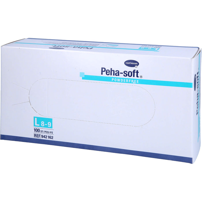 Peha-soft puderfreie Untersuchungshandschuhe Gr. L 8 - 9, 100 pcs. Gloves