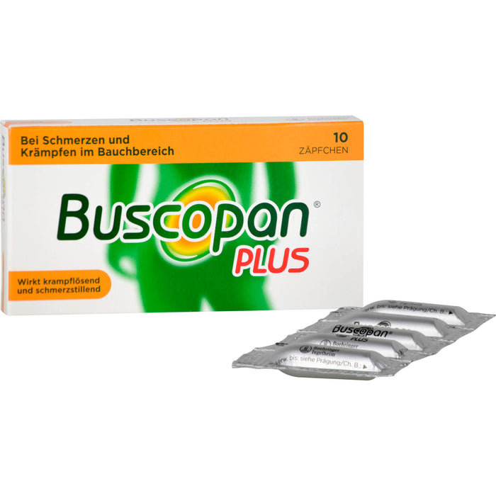 Buscopan plus Zäpfchen Reimport Pharma Gerke, 10 pc Suppositoires