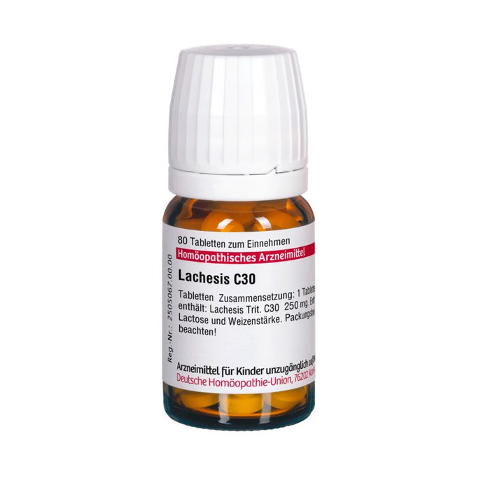 DHU Lachesis C30 Tabletten, 80 St. Tabletten