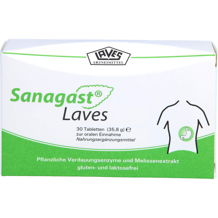 Sanagast Laves Tabletten, 30 St. Tabletten