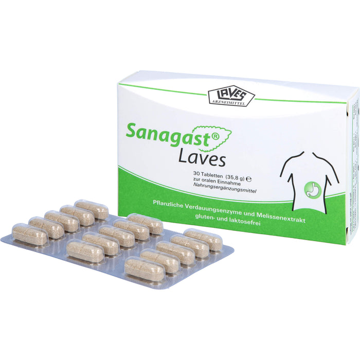 Sanagast Laves Tabletten, 30 pcs. Tablets