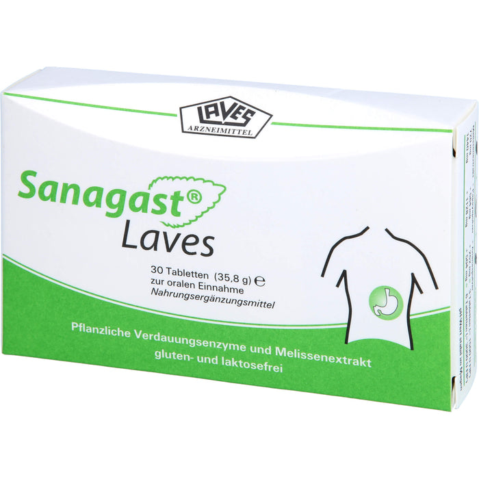 Sanagast Laves Tabletten, 30 St. Tabletten