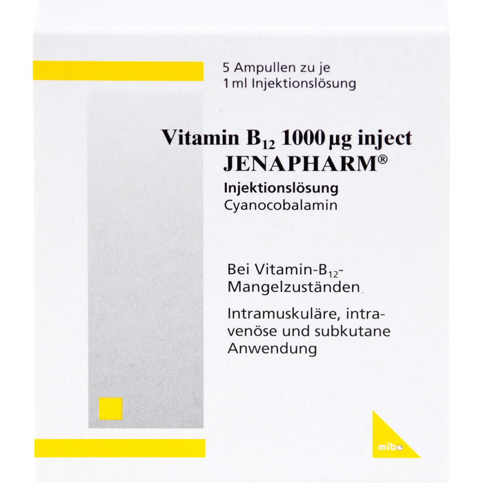 Vitamin B12 1000 µg inject JENAPHARM Injektionslösung, 5 pcs. Ampoules