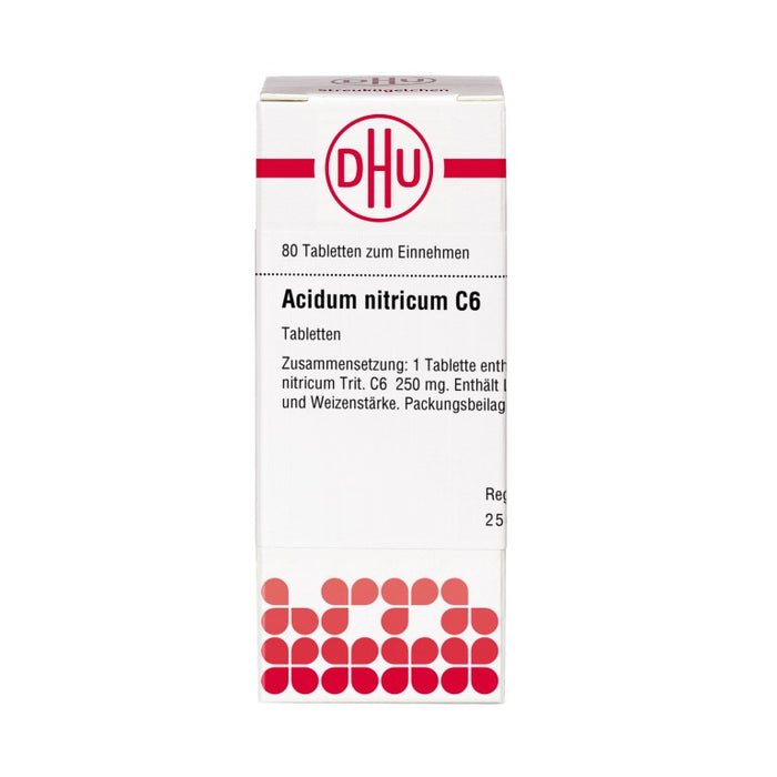 DHU Acidum nitricum C6 Tabletten, 80 St. Tabletten