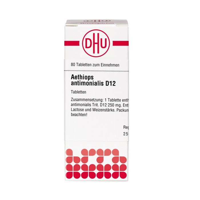 DHU Aethiops antimonialis D12 Tabletten, 80 pcs. Tablets