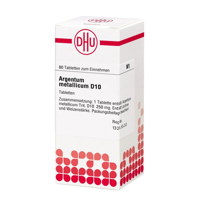 Argentum metallicum D10 DHU Tabletten, 80 St. Tabletten