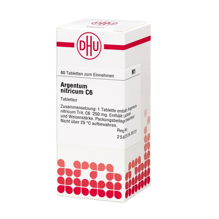 DHU Argentum nitricum C6 Tabletten, 80 St. Tabletten