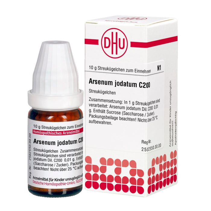 Arsenum jodatum C200 DHU Globuli, 10 g Globuli