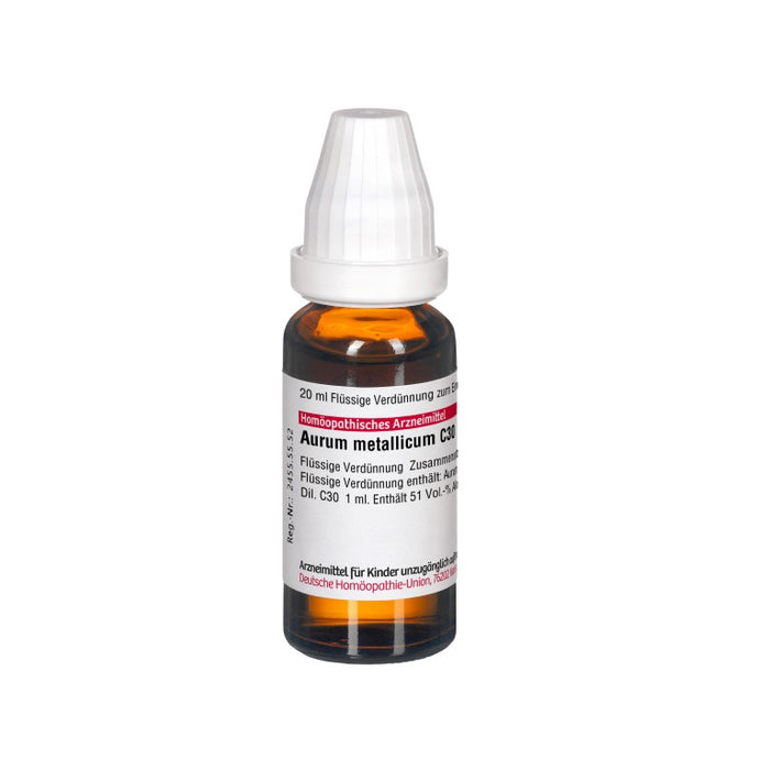 DHU Aurum metallicum C30 Dilution, 20 ml Lösung