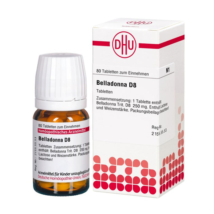 Belladonna D8 DHU Tabletten, 80 St. Tabletten