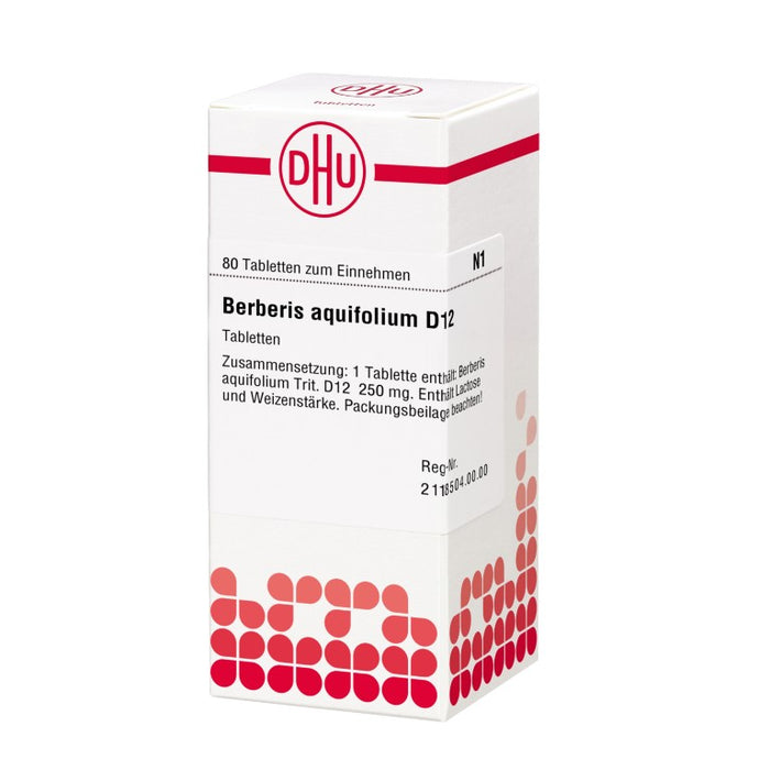 Berberis aquifolium D12 DHU Tabletten, 80 St. Tabletten