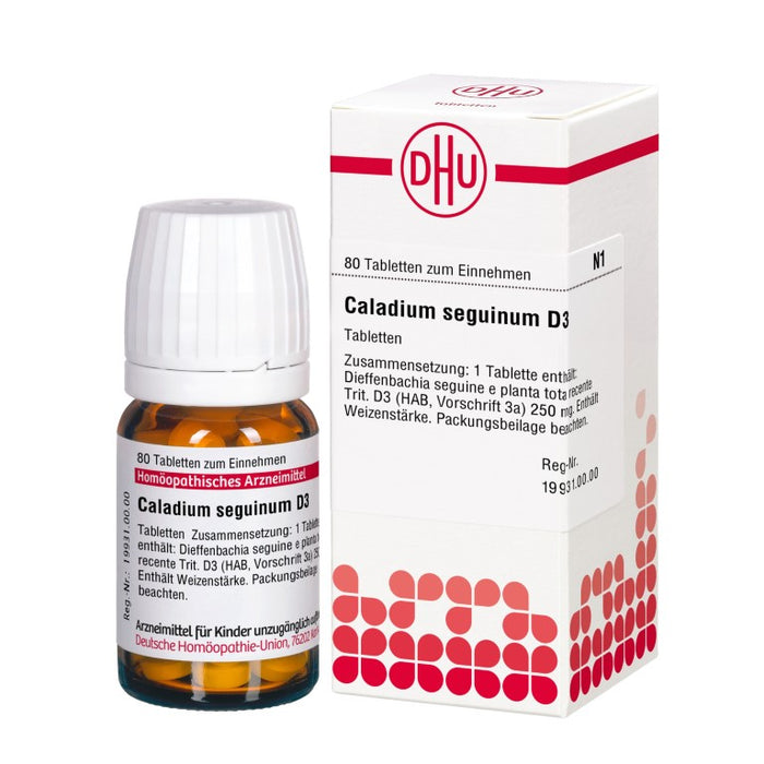 DHU Caladium seguinum D3 Tabletten, 80 pc Tablettes