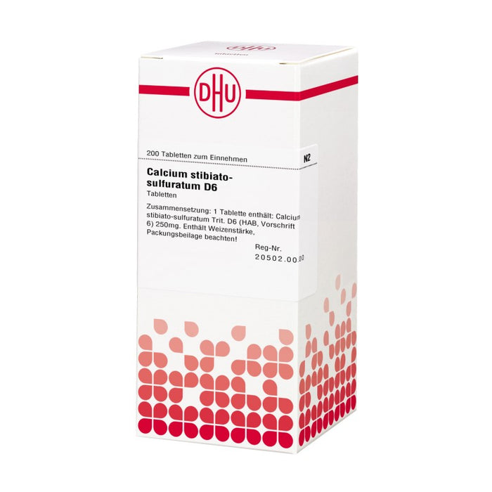 DHU Calcium stibiato-sulfuratum D6 Tabletten, 200 St. Tabletten