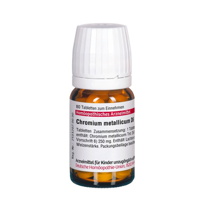 Chromium metallicum D6 DHU Tabletten, 80 St. Tabletten