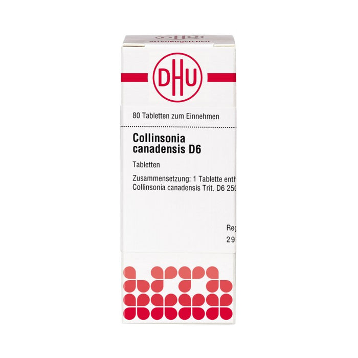 DHU Collinsonia canadensis D6 Tabletten, 80 pc Tablettes