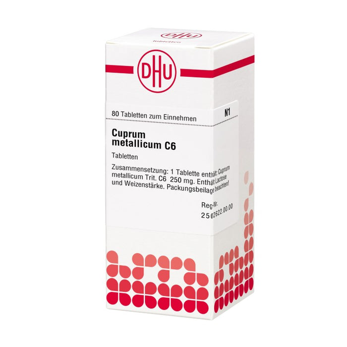 DHU Cuprum metallicum C6 Tabletten, 80 pc Tablettes