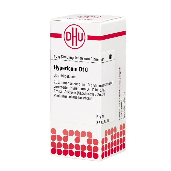 DHU Hypericum D10 Streukügelchen, 10 g Globuli