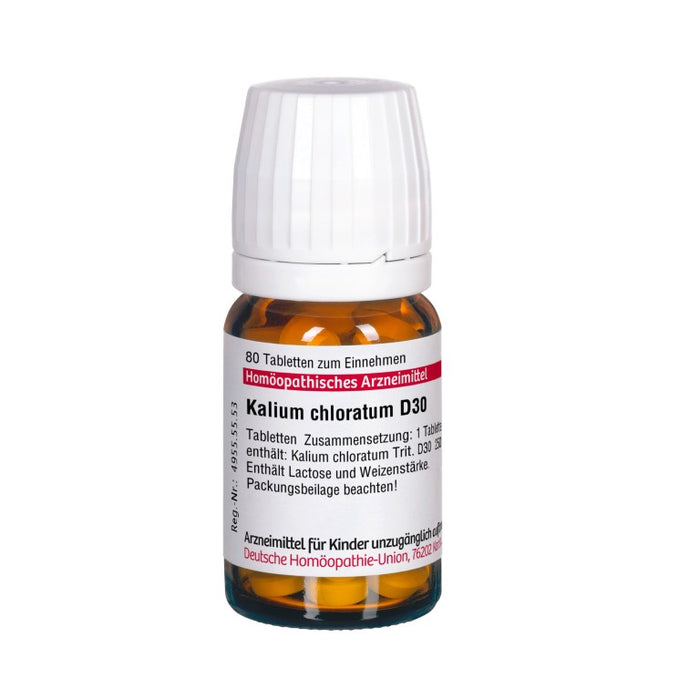 DHU Kalium chloratum D30 Tabletten, 80 St. Tabletten