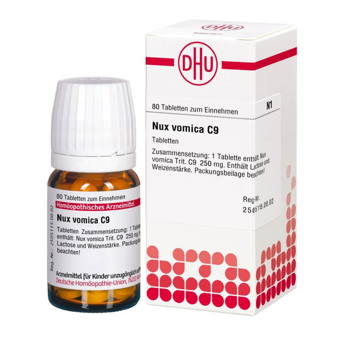 DHU Nux vomica C9 Tabletten, 80 St. Tabletten