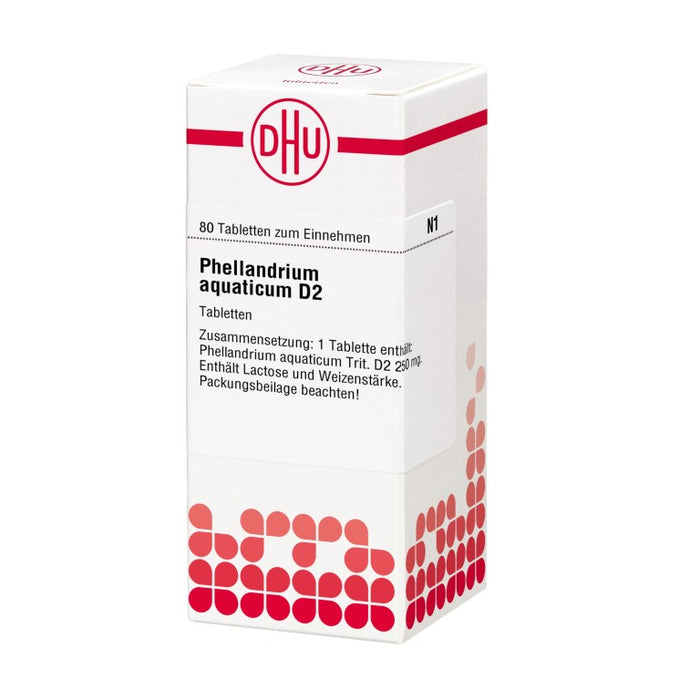 Phellandrium aquaticum D2 DHU Tabletten, 80 St. Tabletten