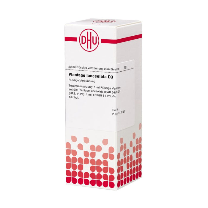 Plantago lanceolata D3 DHU D3 Dilution, 20 ml Lösung