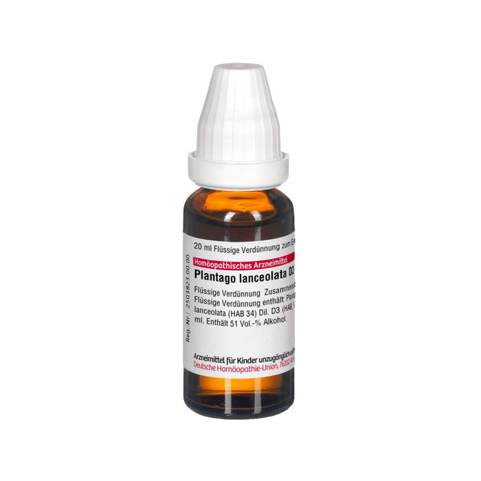 Plantago lanceolata D3 DHU D3 Dilution, 20 ml Lösung