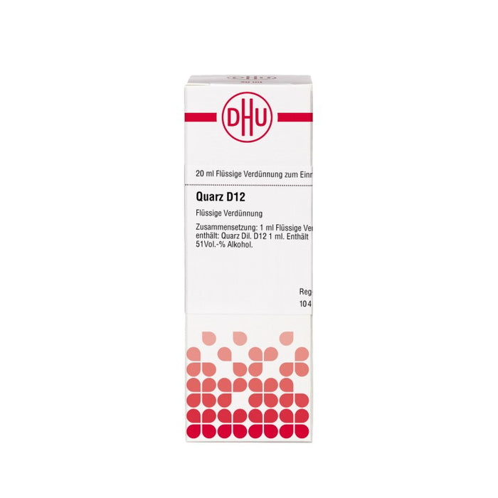 Quarz D12 DHU Dilution, 20 ml Lösung