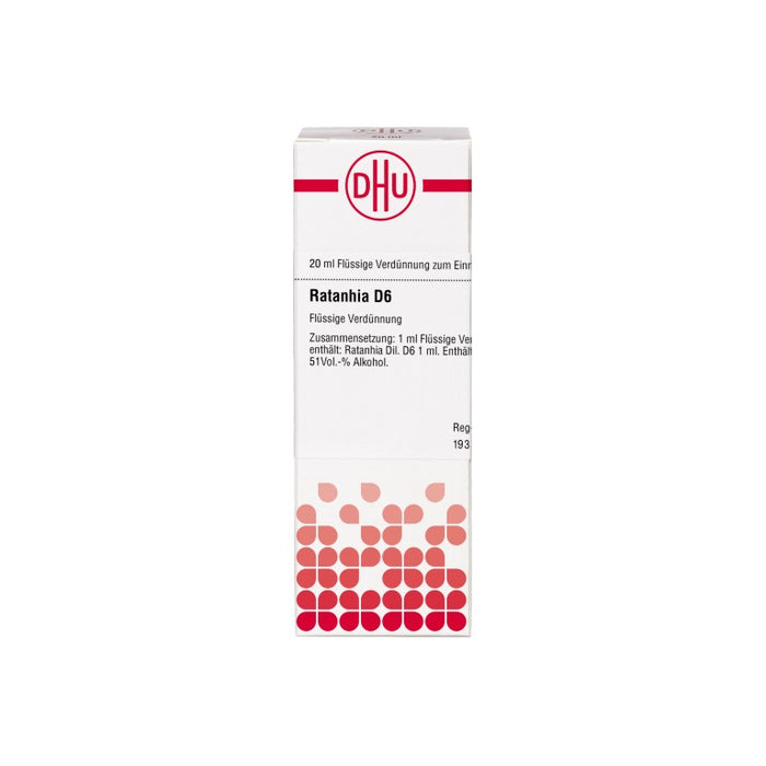 Ratanhia D6 DHU Dilution, 20 ml Lösung