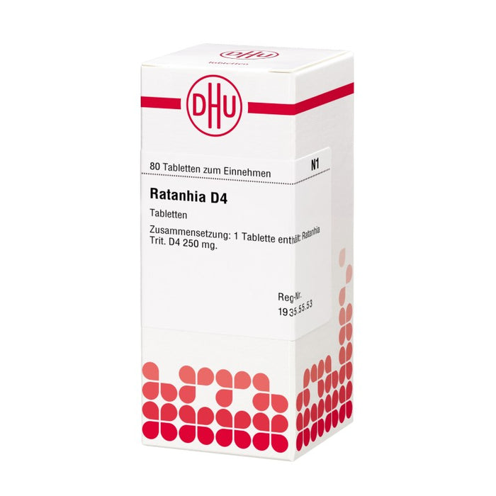 DHU Ratanhia D4 Tabletten, 80 St. Tabletten