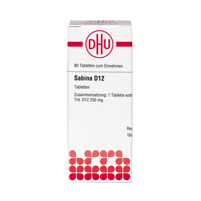 Sabina D12 DHU Tabletten, 80 St. Tabletten